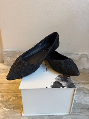 Black Pointed Toe Women's Flats